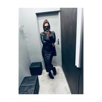 KARDIGAN + SPÓDNICA Sort Aarhus Kozaki Lofina